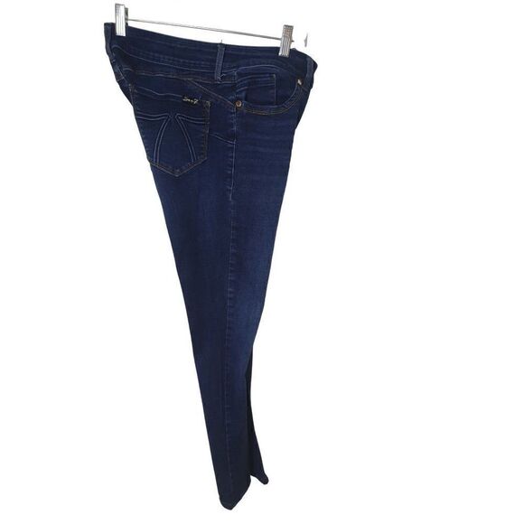 Seven7 Women's Jeans 8 Booty Shaper Mid Rise Stretchy Legging Blue Jeans Sz 8 - Picture 4 of 9